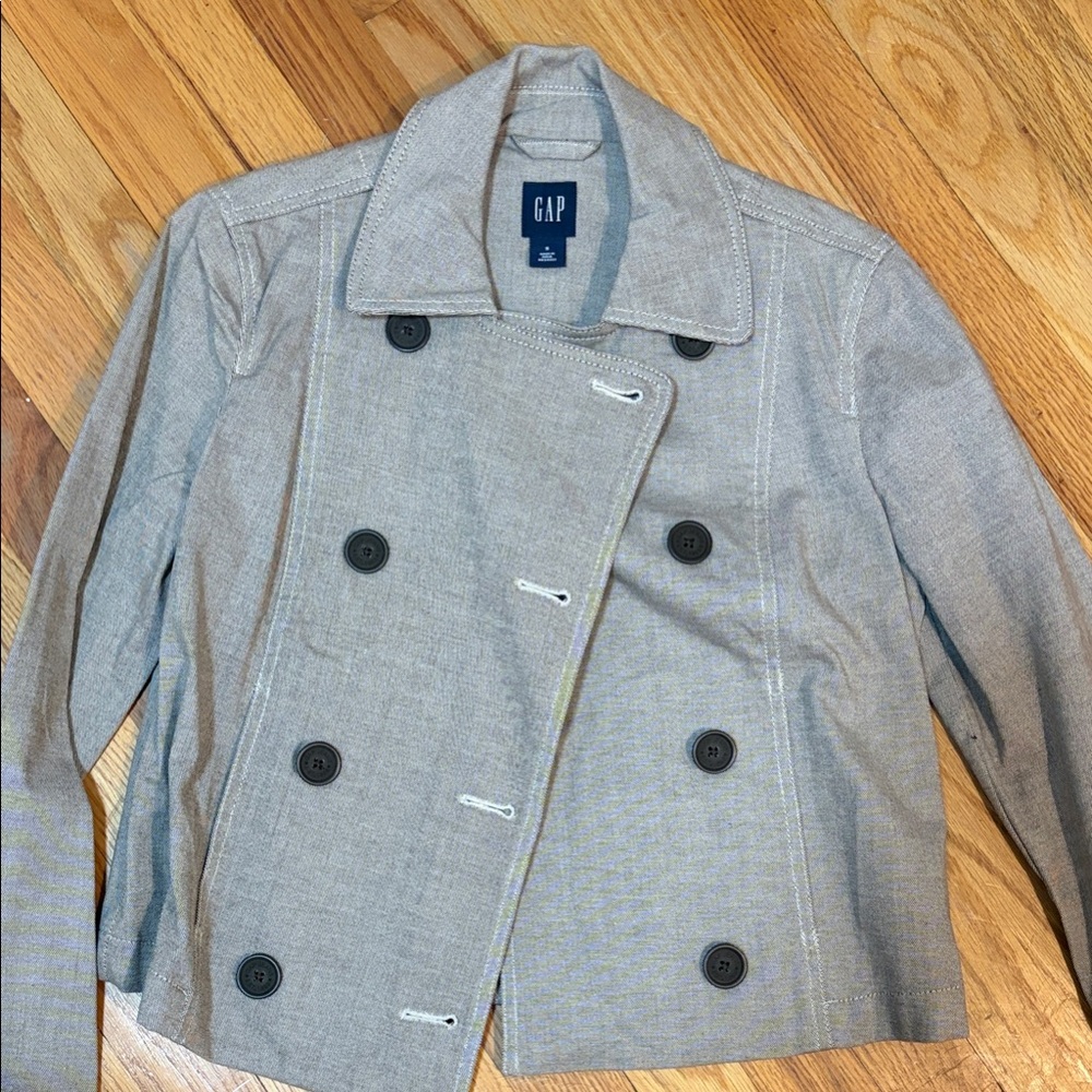GAP Women's Light Gray Peacoat